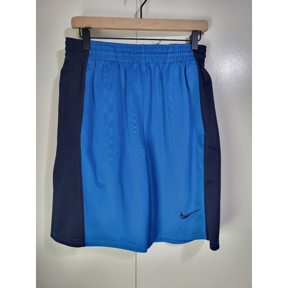 Nike Basketball Shorts Men's SZ M Blue 629230-410 8" Inseam Athleisure Workout - Picture 1 of 8